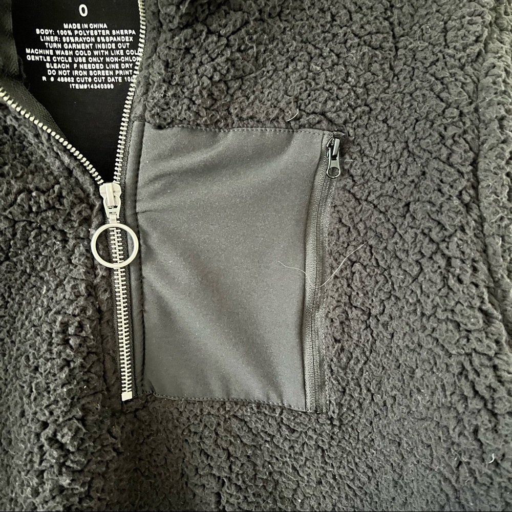 Torrid black Sherpa half-zip active pullover - Picture 5 of 11